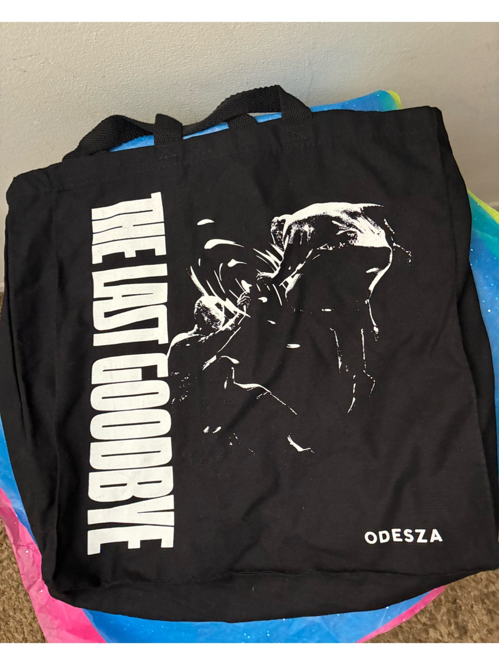 Odesza canvas tote The Last Goodbye black flawless